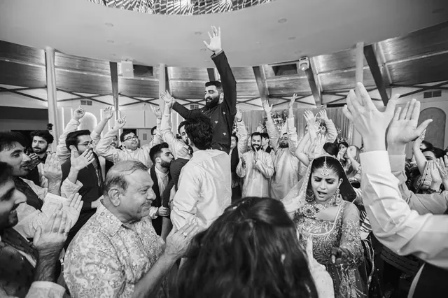Hands up in the crowd.